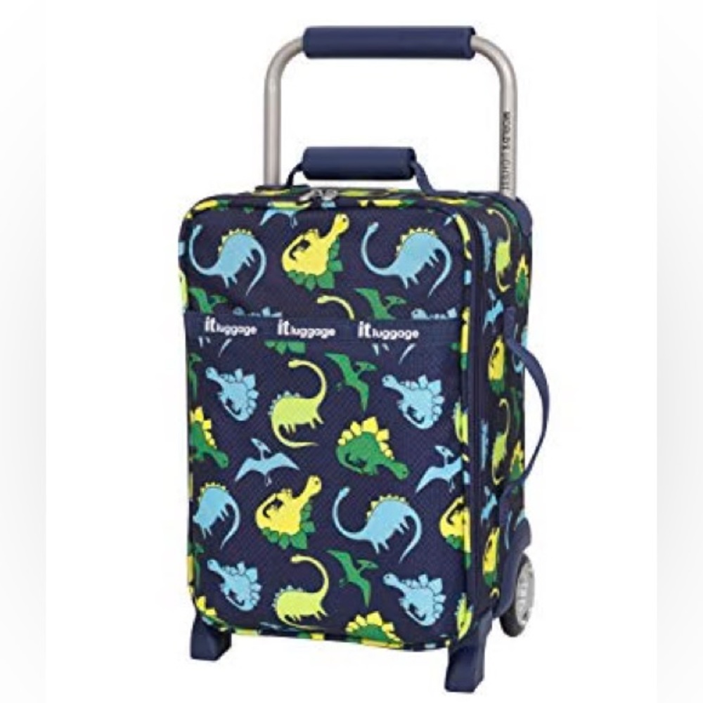 IT LUGGAGE KIDS' WORLD'S LIGHTEST, DINO NAVY REPEAT PRINT, 1 PIECE